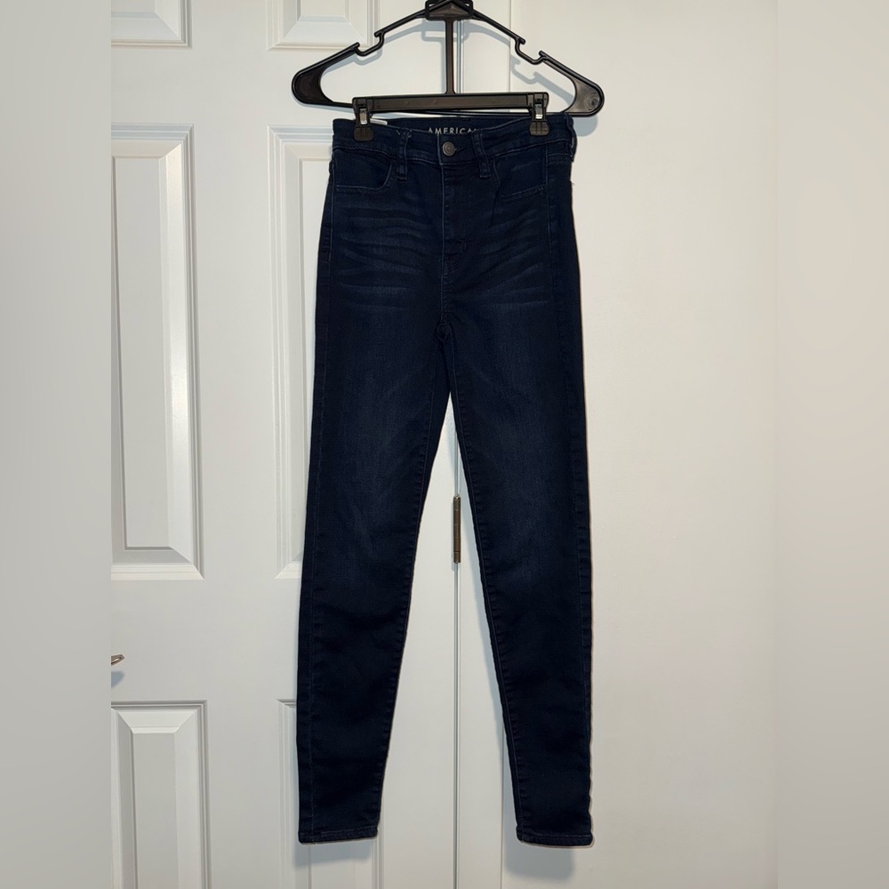 Dark Wash American Eagle Skinny Jeans/Jegging